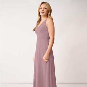 Azazie Nala dress in dusty rose. Size 6.